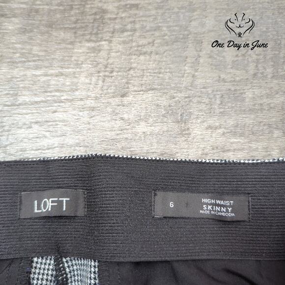 Loft High Waist Skinny Pants Size 6 - Picture 2 of 6